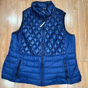 Calvin Klein Navy Quilted Puffer Vest
